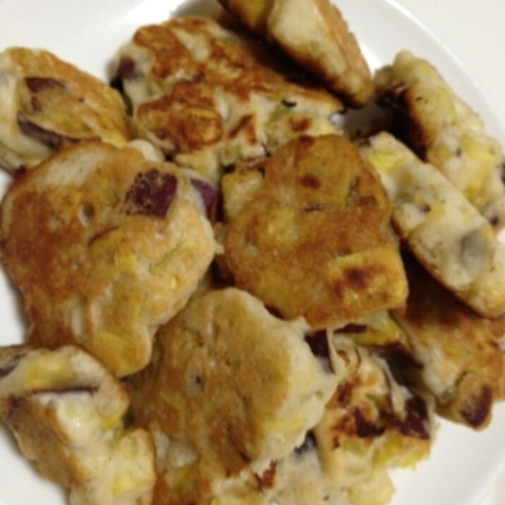 フライパンで簡単さつまいもの一口ケーキ レシピ 作り方 By O めいmama 楽天レシピ